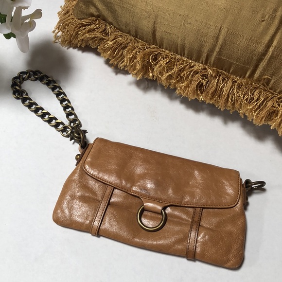 HOBO Tan Purse/Clutch/Wristlet with Chain Strap - Picture 10 of 10